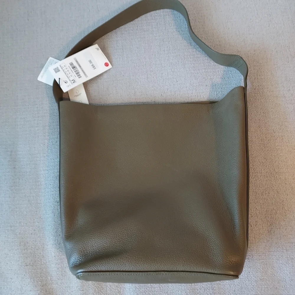 ZARA Leather Bucket Bag - Picture 8 of 9